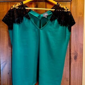 Pretty Green and Black Top